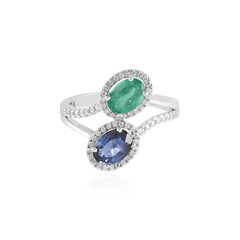 Anillo en oro con Zafiro de Ceilán