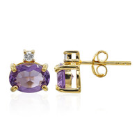 Pendientes en plata con Amatista