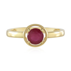 Anillo en plata con Rubí de Madagascar