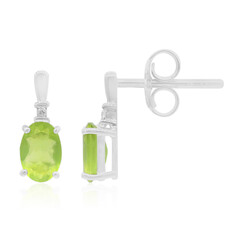 Pendientes en plata con Ópalo verde de Brasil