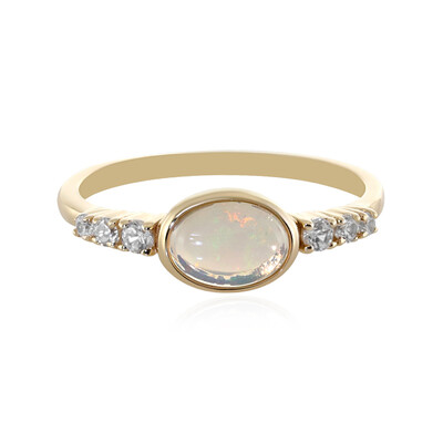 Anillo en oro con Ópalo de Welo