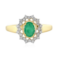 Anillo en plata con Esmeralda de Socoto