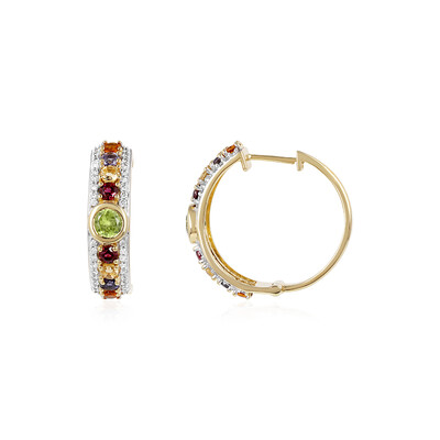 Pendientes en plata con Peridoto