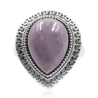Anillo en plata con Ópallo fluorita