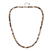 Collar en plata con Jaspe rojo cebra