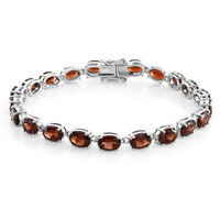 Brazalete en plata con Granate de Mozambique