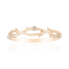 Anillo en oro con Diamante rosa de Francia de Argyle SI1