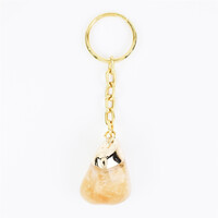 Accesorio en acero inoxidable con Citrino