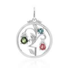 Colgante en plata con Turmalina verde (VIENNA 1903)