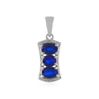 Colgante en plata con Espinela azul royal