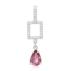 Colgante en plata con Turmalina cuprífera rosa
