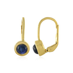 Pendientes en plata con Zafiro estrella azul