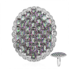 Anillo en plata con Cuarzo místico