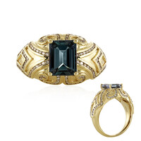 Anillo en oro con Tanzanita sin calentar (de Melo)