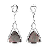 Pendientes en plata con Nácar (Dallas Prince Designs)