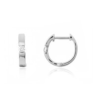 Pendientes en platino con Diamante limpio a lupa F (LUCENT DIAMONDS)