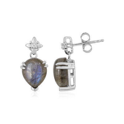Pendientes en plata con Labradorita