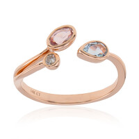 Anillo en oro con Aguamarina de Brasill AAA (CIRARI)
