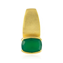 Colgante en plata con Ónix verde