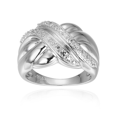 Anillo en latón con Diamante I3 (I) (Juwelo Style)