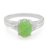 Anillo en plata con Crisoprasa imperial