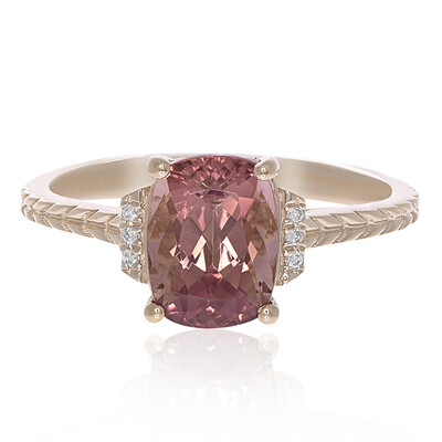 Anillo en oro con Turmalina neón del Congo (CIRARI)