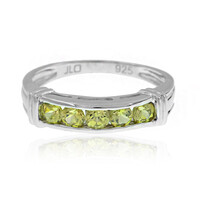 Anillo en plata con Granate de Malí