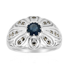 Anillo en plata con Zafiro azul (Annette classic)