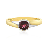 Anillo en plata con Rodolita frambuesa