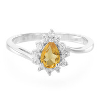 Anillo en plata con Citrino