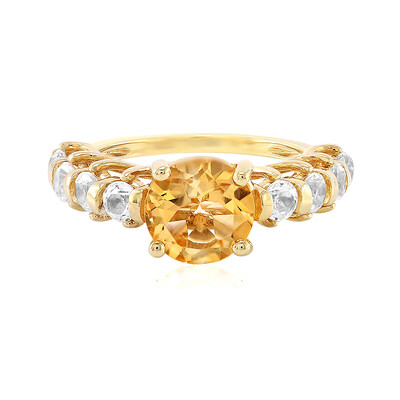 Anillo en plata con Citrino