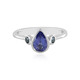 Anillo en plata con Tanzanita (Adela Silber)