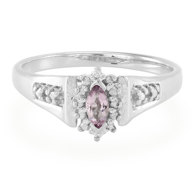 Anillo en plata con Turmalina cuprífera rosa