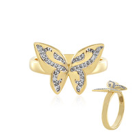 Anillo en plata con Diamante chocolate I3