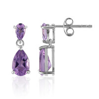 Pendientes en plata con Amatista