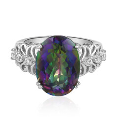 Anillo en plata con Cuarzo místico