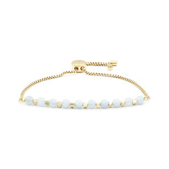 Brazalete en plata con Aguamarina