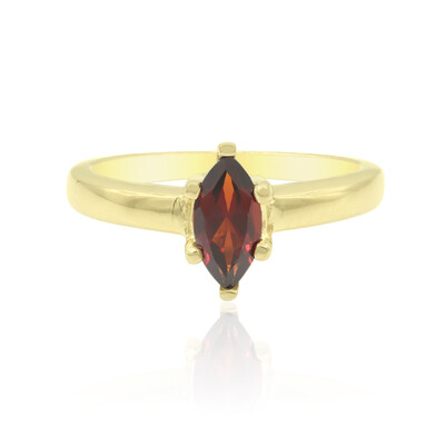 Anillo en plata con Granate de Mozambique