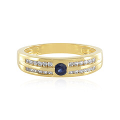 Anillo en plata con Zafiro azul