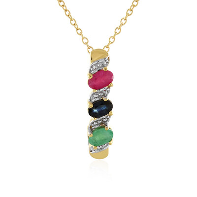 Collar en plata con Rubí
