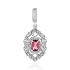 Colgante en plata con Turmalina rosa de Nigeria