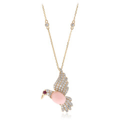 Collar en oro con Ópalo rosa (CIRARI)