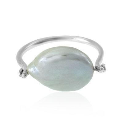 Anillo en plata con Perla Freshwater
