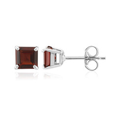 Pendientes en plata con Granate de Mozambique