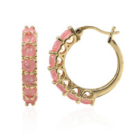 Pendientes en plata con Cuarzo rosa pastel