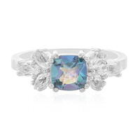 Anillo en plata con Cuarzo océano
