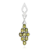 Colgante en plata con Turmalina cuprífera