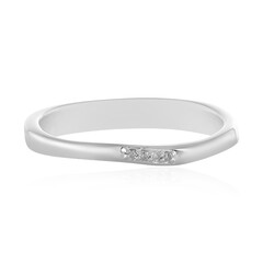 Anillo en plata con Diamante I4 (J)