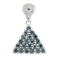 Colgante en plata con Diamante fantasía
