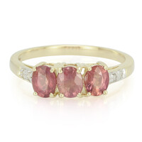 Anillo en oro con Zafiro Padparascha no calentado